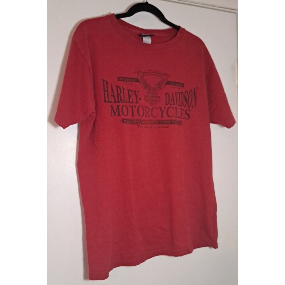 2000 Harley Davidson World Class Riding Machine Dallas Allen Texas XL Red Shirt